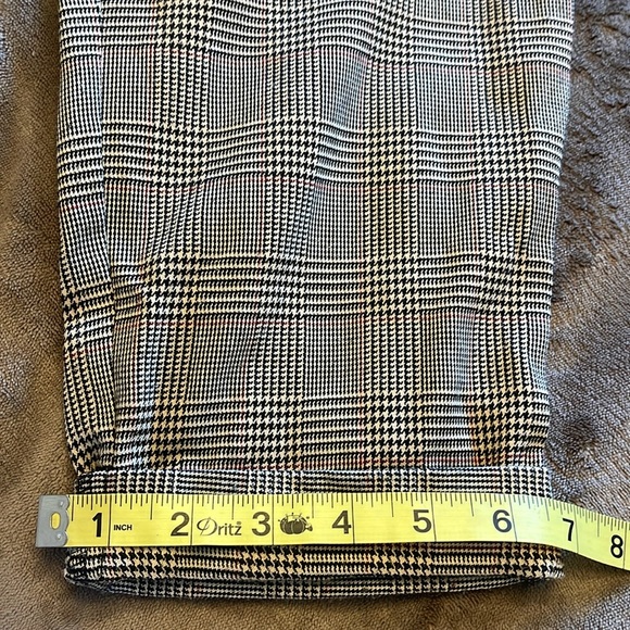 TOP SHOP | Glen Plaid Cuffed Trousers - sz 6 - Picture 12 of 12